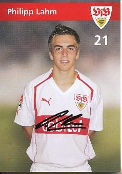 Phillip Lahm  VFB Stuttgart   Fußball Autogrammkarte original signiert 