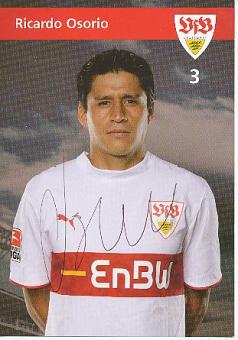 Ricardo Osorio  VFB Stuttgart   Fußball Autogrammkarte original signiert 