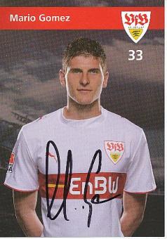 Mario Gomez  2006/2007  VFB Stuttgart   Fußball Autogrammkarte original signiert 