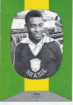 Pele † 2022  Brasilien Weltmeister WM 1958 + 1962 + 1970 Fußball Legenden Fußball Autogrammkarte original signiert 