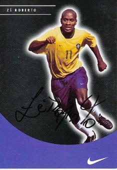 Ze Roberto   Brasilien  Weltmeister WM 2002  Fußball Autogrammkarte  original signiert 