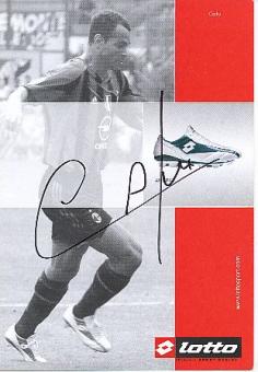Cafu   AC Mailand &  Brasilien Weltmeister WM 1994 + 2002  Fußball Autogrammkarte  original signiert 