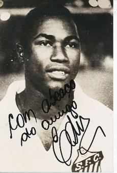 Edu      "Jonas Eduardo Américo"  Brasilien Weltmeister WM 1970   Fußball Autogramm Foto original signiert 