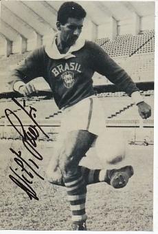 Nilton Santos † 2013  Brasilien Weltmeister  WM 1958 + 1962  Fußball Autogramm Foto original signiert 