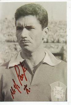 Nilton Santos † 2013  Brasilien Weltmeister  WM 1958 + 1962  Fußball Autogramm Foto original signiert 