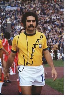 Roberto Rivelino  Brasilien Weltmeister  WM 1970  Fußball Autogramm Foto original signiert 