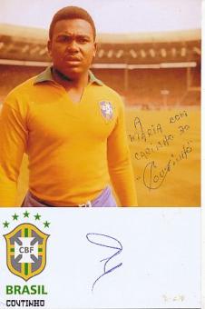 Coutinho † 2019 Brasilien Weltmeister WM 1962   Fußball Autogramm Foto original signiert 