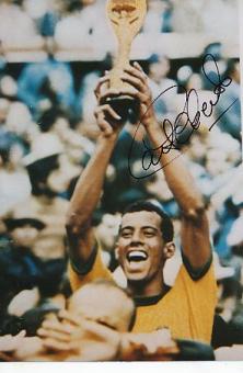Carlos Alberto Torres † 2016   Brasilien Weltmeister WM 1970   Fußball Autogramm Foto original signiert 
