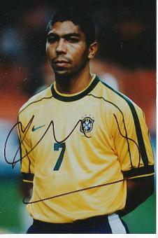 Giovane Elber  Brasilien   Fußball Autogramm Foto original signiert 