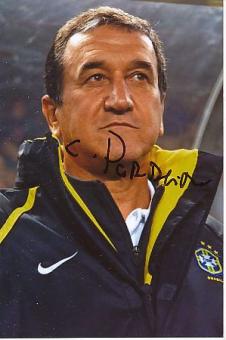 Carlos Alberto Parreira Brasilien Weltmeister WM 1994   Fußball Autogramm Foto original signiert 