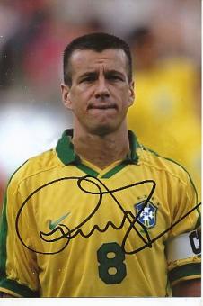 Carlos Dunga  Brasilien Weltmeister WM 1994   Fußball Autogramm Foto original signiert 