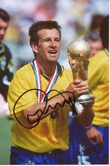 Carlos Dunga  Brasilien Weltmeister WM 1994   Fußball Autogramm Foto original signiert 