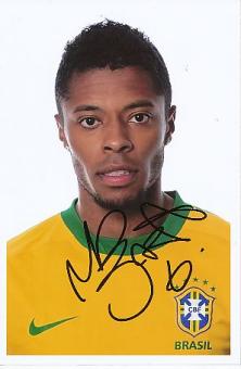 Michel Bastos   Brasilien  Fußball Autogramm Foto original signiert 