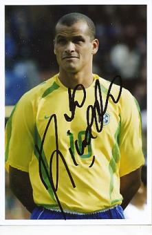 Rivaldo  Brasilien Weltmeister WM 2002  Fußball Autogramm Foto original signiert 