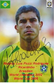 Ricardinho  Brasilien Weltmeister WM 2002  Fußball Autogramm Foto original signiert 