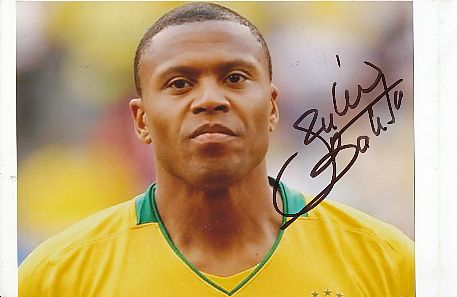 Julio Baptista   Brasilien WM 2010  Fußball Autogramm Foto original signiert 