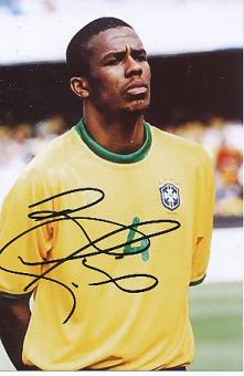 Roque Junior   Brasilien Weltmeister WM 2002  Fußball Autogramm Foto original signiert 