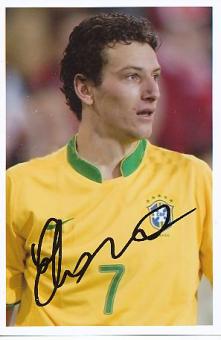 Elano Blumer  Brasilien WM 2010  Fußball Autogramm Foto original signiert 