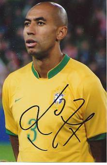 Luisao   Brasilien WM 2010  Fußball Autogramm Foto original signiert 