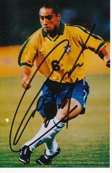 Roberto Carlos  Brasilien Weltmeister WM 2002  Fußball Autogramm Foto original signiert 