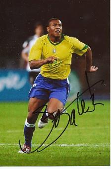 Julio Baptista Brasilien WM 2010    Fußball Autogramm Foto original signiert 
