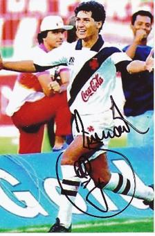 Bismarck  "Bismarck Barreto Faria"  Brasilien  WM 1990   Fußball Autogramm Foto original signiert 