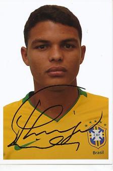 Thiago Silva   Brasilien   Fußball Autogramm Foto original signiert 