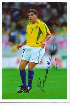 Ricardinho Brasilien Weltmeister WM 2002  Fußball Autogramm Foto original signiert 