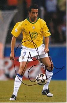 Edu  Brasilien    Fußball Autogramm Foto original signiert 