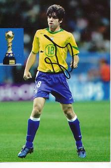 Juninho Pernambucano  Brasilien  Fußball Autogramm Foto original signiert 