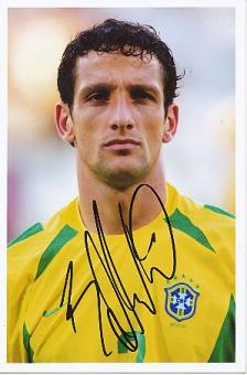 Juliano Belletti Brasilien Weltmeister WM 2002   Fußball Autogramm Foto original signiert 