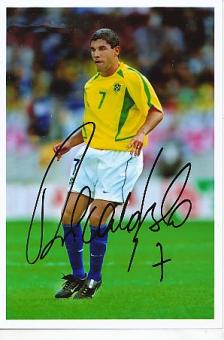 Ricardinho   Brasilien Weltmeister WM 2002   Fußball Autogramm Foto original signiert 