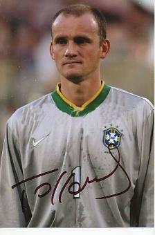 Claudio Taffarel  Brasilien Weltmeister WM 1994  Fußball Autogramm Foto original signiert 