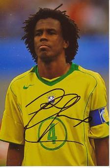 Roque Junior Brasilien Weltmeister WM 2002   Fußball Autogramm Foto original signiert 