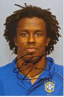 Roque Junior Brasilien Weltmeister WM 2002   Fußball Autogramm Foto original signiert 