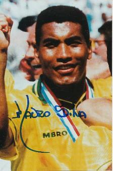 Mauro Silva  Brasilien Weltmeister WM 1994  Fußball Autogramm Foto original signiert 