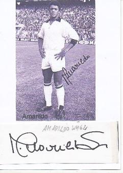 Amarildo Brasilien Weltmeister WM 1962  Fußball Autogramm Blatt original signiert 