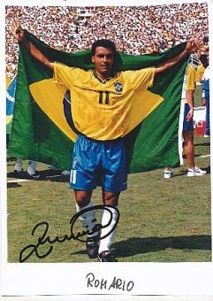 Romario Brasilien Weltmeister WM 1994  Fußball Autogramm Bild original signiert 