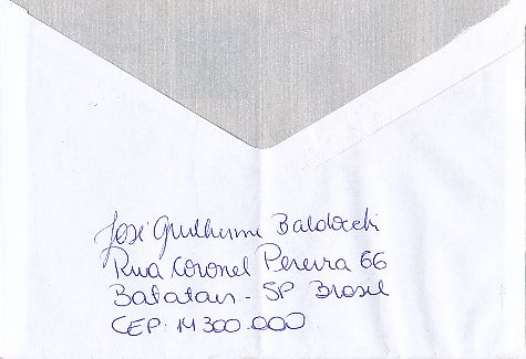 Jose Guilherme Baldocchi Brasilien Weltmeister WM 1970   Fußball Autogramm Blatt original signiert 