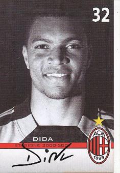 Dida  AC Mailand  Fußball Autogrammkarte  original signiert 