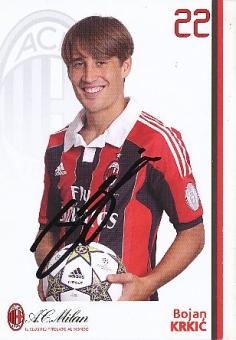 Bojan Krkic  AC Mailand  Fußball Autogrammkarte  original signiert 