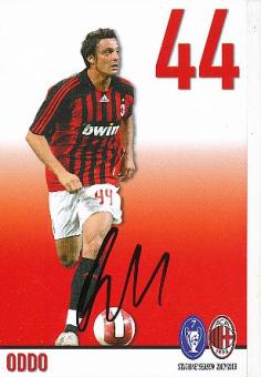Massimo Oddo  AC Mailand  Fußball Autogrammkarte  original signiert 