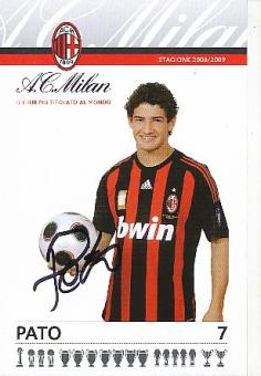 Pato  AC Mailand  Fußball Autogrammkarte  original signiert 