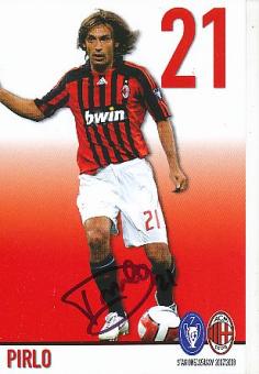 Andrea Pirlo   AC Mailand  Fußball Autogrammkarte  original signiert 