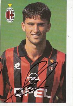 Christian Panucci  AC Mailand  Fußball Autogrammkarte  original signiert 