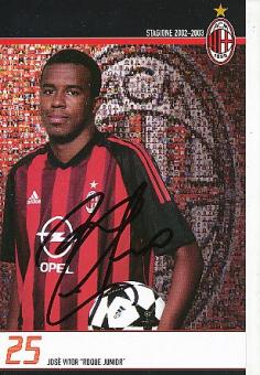 Roque Junior  AC Mailand  Fußball Autogrammkarte  original signiert 