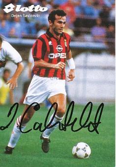 Dejan Savicevic  AC Mailand  Fußball Autogrammkarte  original signiert 
