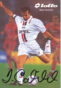 Dejan Savicevic  AC Mailand  Fußball Autogrammkarte  original signiert 