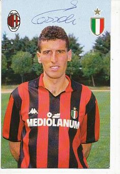 Mauro Tassotti    AC Mailand  Fußball Autogrammkarte  original signiert 