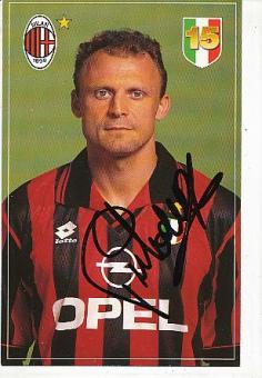 Pietro Vierchowod    AC Mailand  Fußball Autogrammkarte  original signiert 